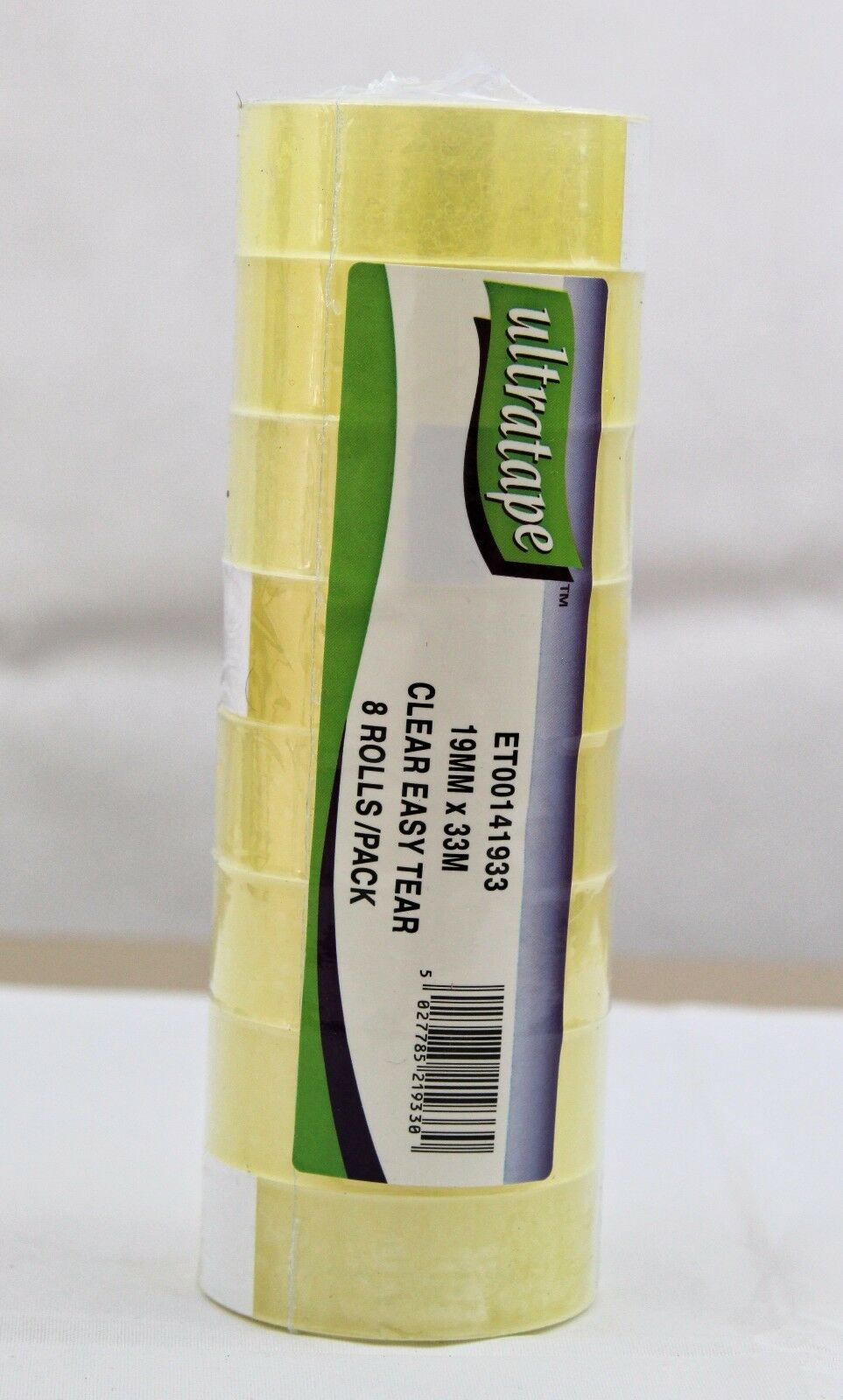 8 x Cellotape Rolls Ultratape 19mm x 33 Metres Clear Selotape Packing Tape Roll