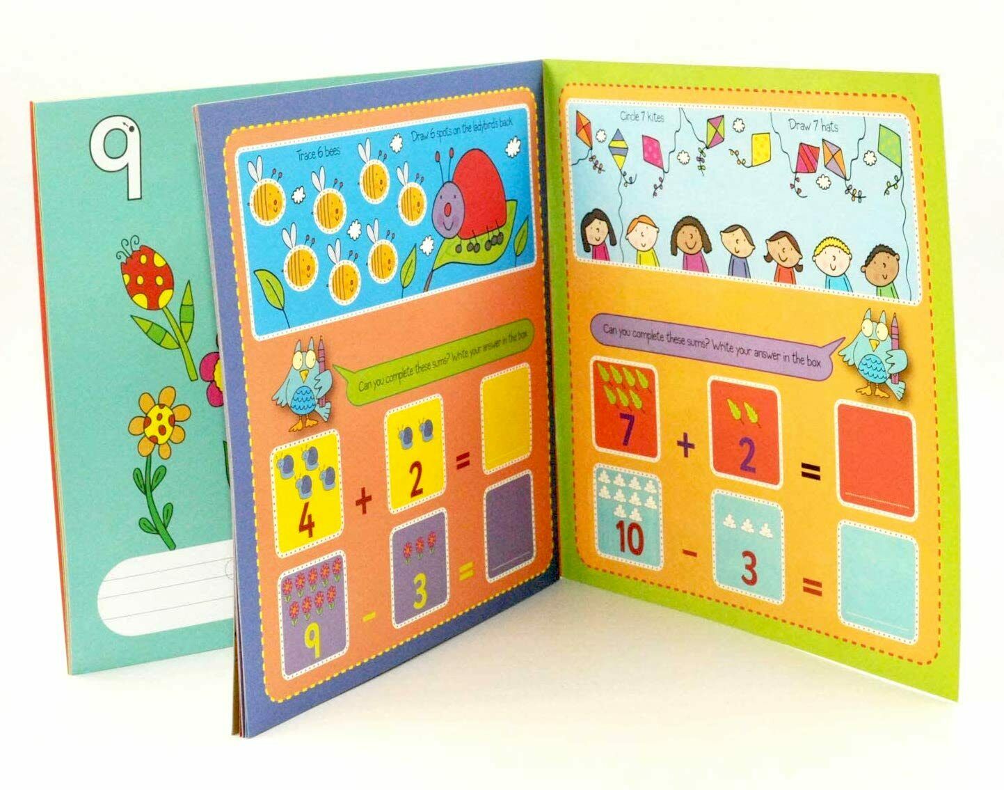 Kids Home Learning Books Reading Writing Alphabet Numbers Educational Activity