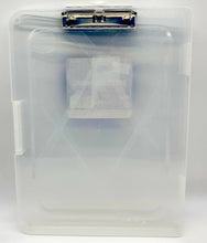 Load image into Gallery viewer, A4 CLIPBOARD BOX FILE DURABLE TRANSPARENT OUTDOOR FILING OFFICE STORAGE CASE NEW
