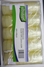 Load image into Gallery viewer, Ultratape 100 Small 12mm x 10m Clear Tape Cellotape Packaging Rolls Easy Tear
