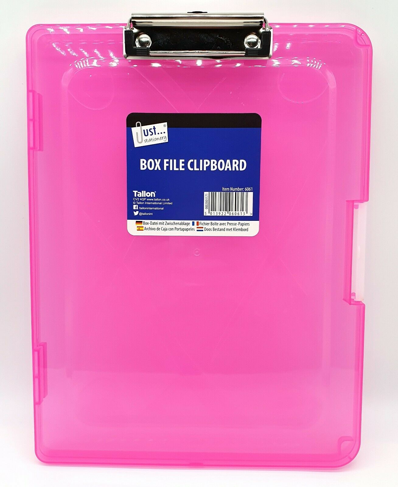 A4 CLIPBOARD BOX FILE DURABLE TRANSPARENT OUTDOOR FILING OFFICE STORAGE CASE NEW
