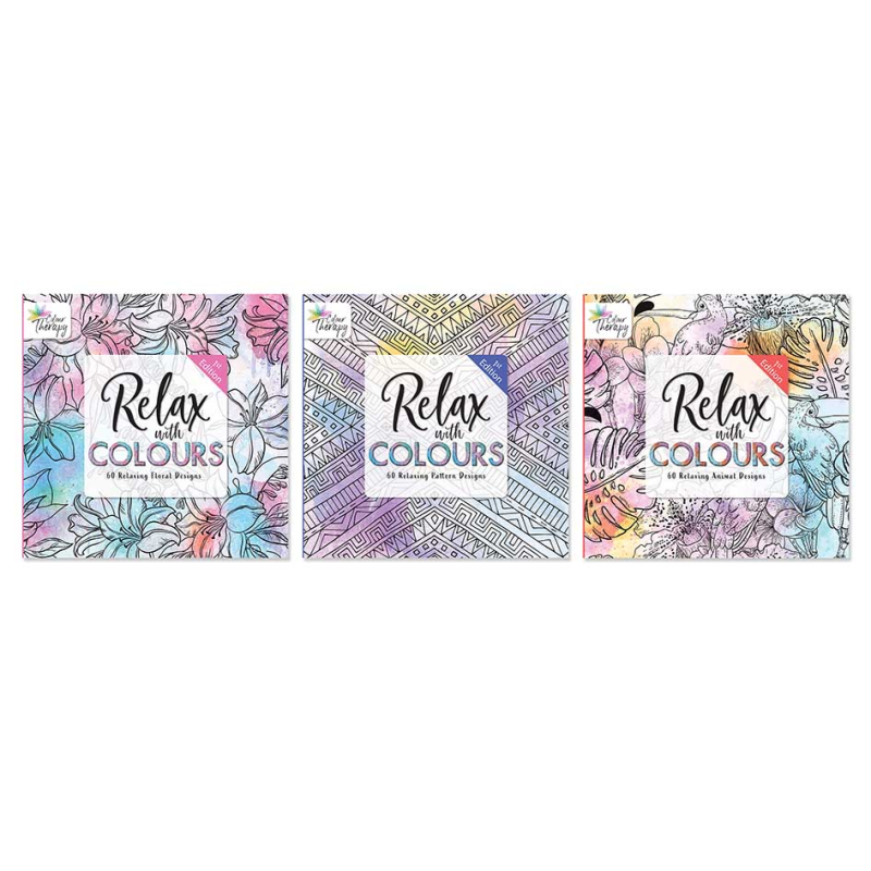 Mind Relexing Stress Relief Colour Therapy Kids or Adult Colouring Book