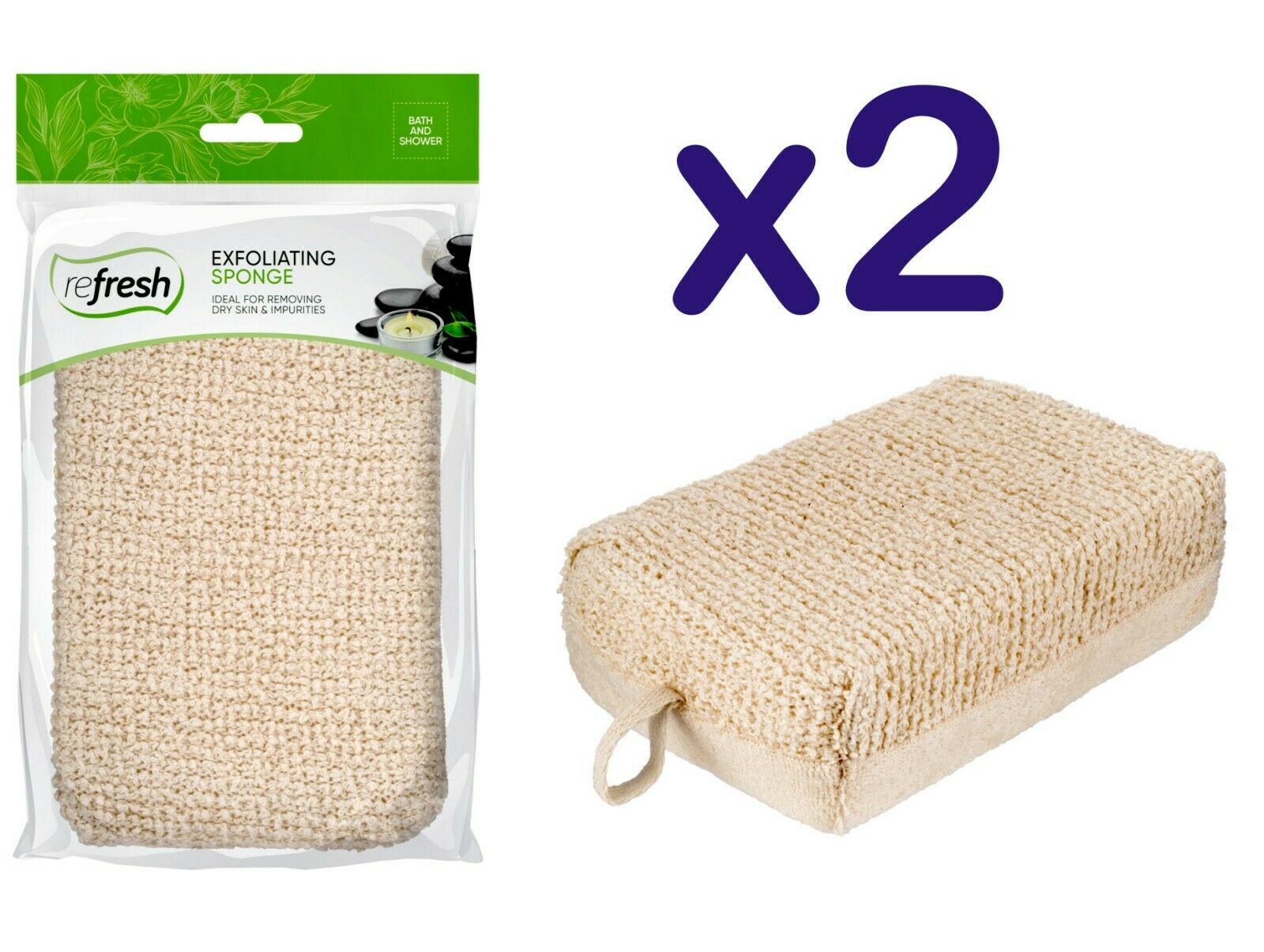 Exfoliating Bath Sponge – Body Scrubber Shower Pad for Skin Cleansing, Dead Skin Removal & Daily Bath Use