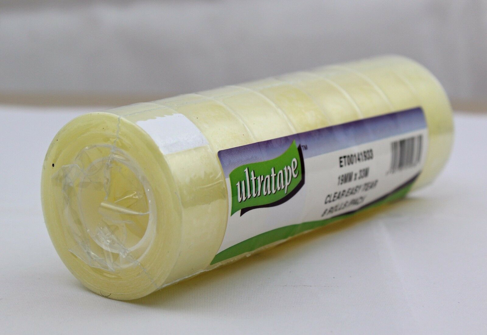 8 x Cellotape Rolls Ultratape 19mm x 33 Metres Clear Selotape Packing Tape Roll