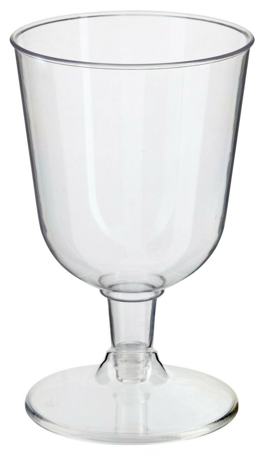 Set Of 8 Plastic Wine Glasses Clear Wedding Party BBQ Drinking Glass 115ml 3.8oz
