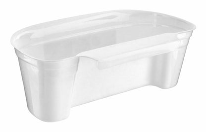 Handy Plastic White Caddy Kitchen Cut &amp; Collect Mini Scrap Waste Bin Storage New