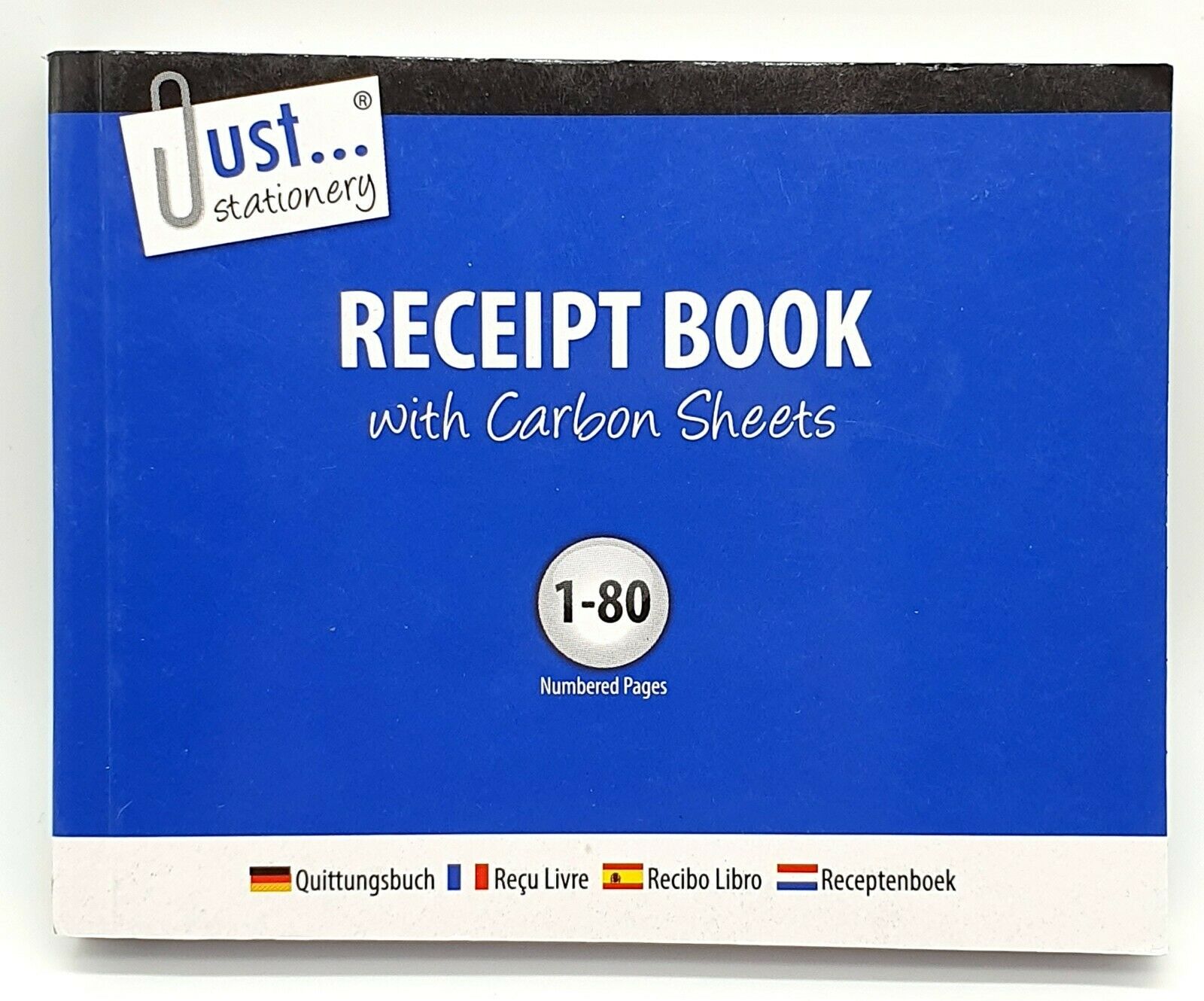 5 Pack Duplicate Receipt Books – Numbered Carbon Copy Receipt Pads, 80 Pages Each