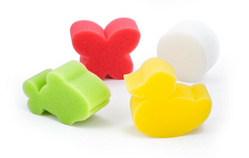 4 x Soft Gentle Baby Sponges For Bath Shower Body Infant Newborn Super Absorbent