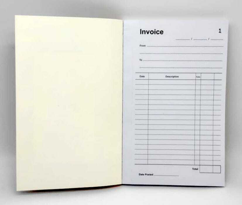 A5 Duplicate Invoice Book – 1–80 Numbered NCR Carbonless Receipt Book for Business, Office & Home Use