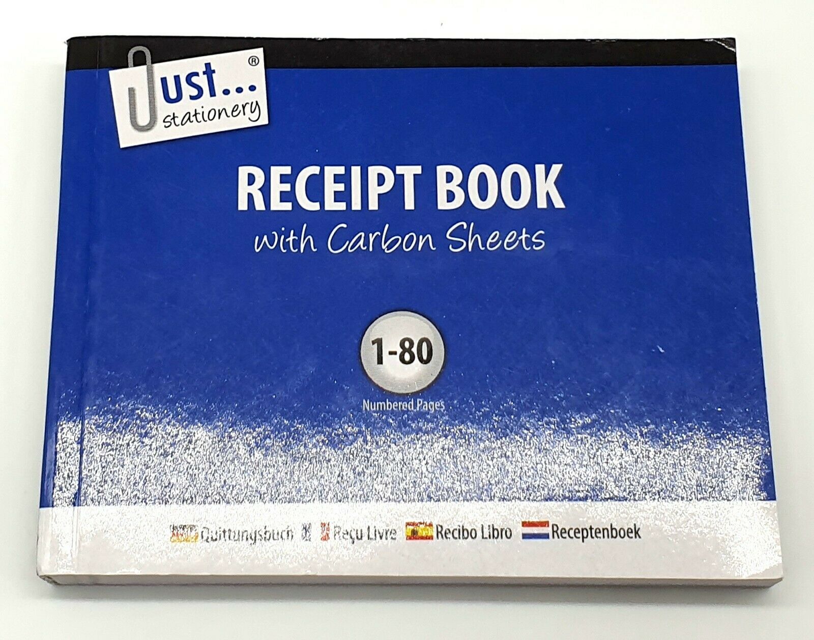 5 Pack Duplicate Receipt Books – Numbered Carbon Copy Receipt Pads, 80 Pages Each