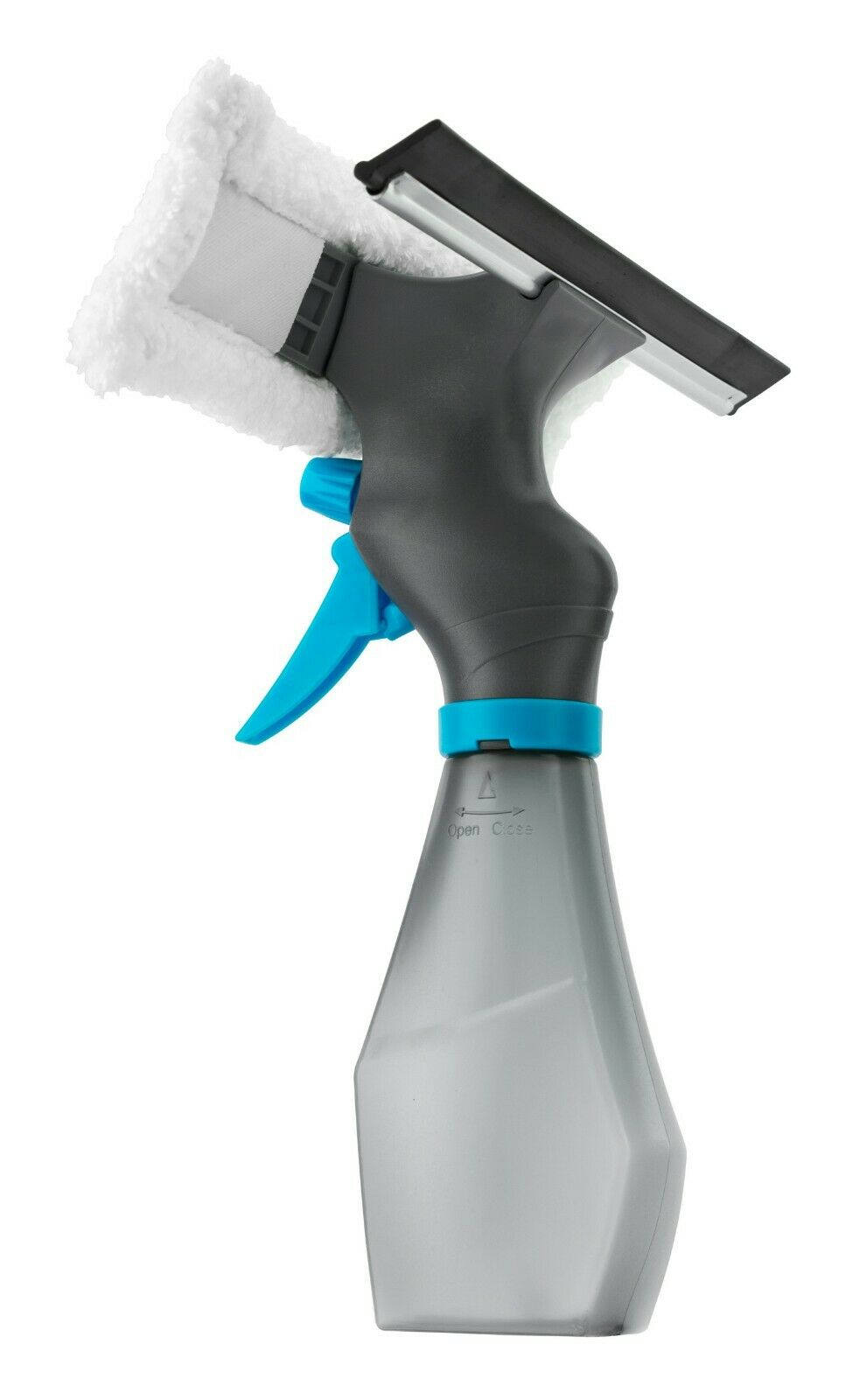 Pro Kleen 3-in-1 Window Glass Cleaner Spray Bottle Wiper Squeegee Microfibre Pad