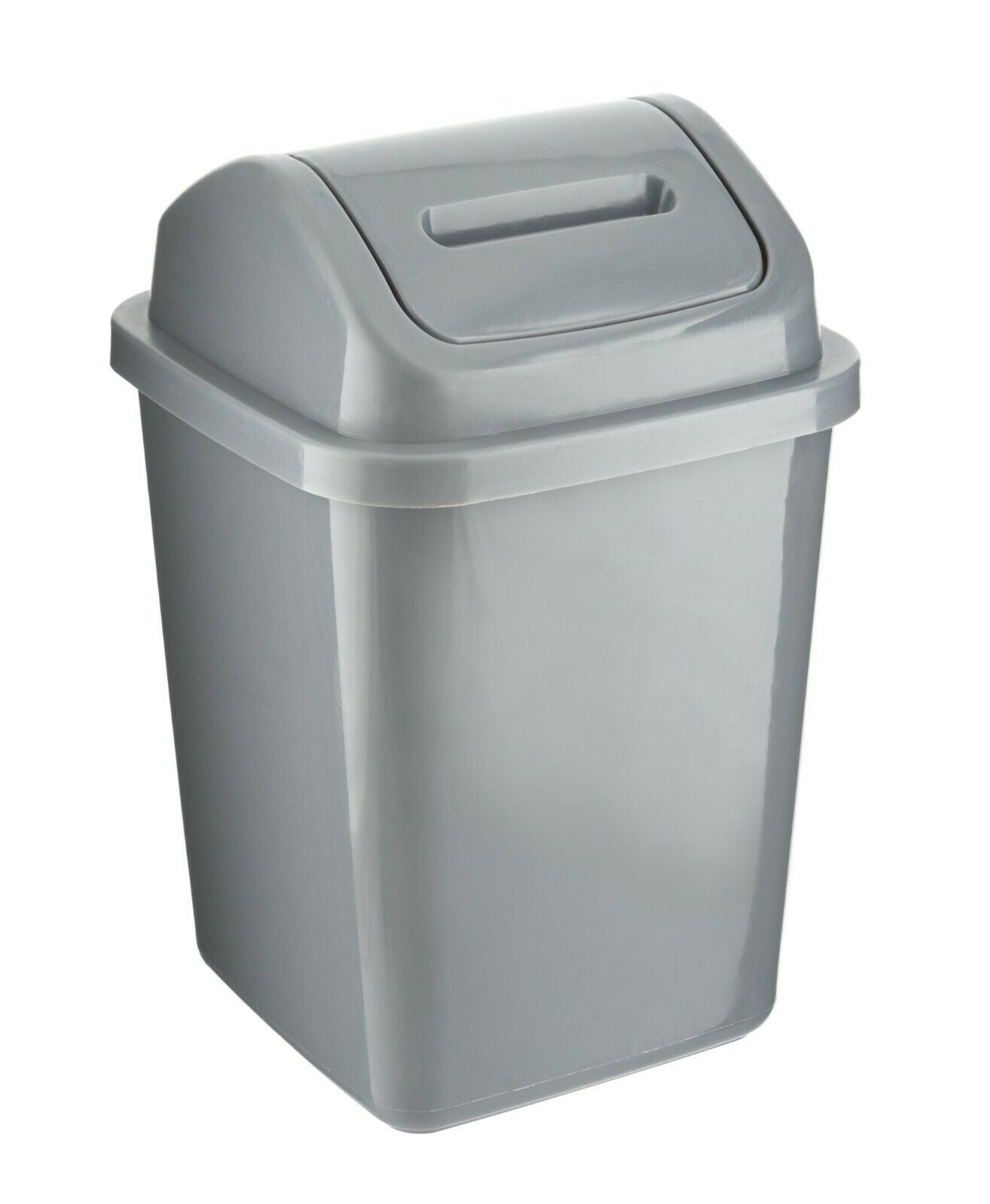 5L Plastic Swing Top Bin – Compact Waste Rubbish Bin for Kitchen, Bathroom, Office & Home