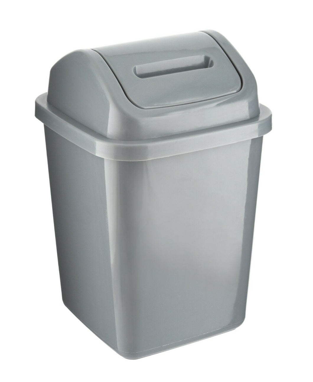 5L Plastic Swing Top Bin Waste Rubbish Dust Trash Can Paper Home Kitchen Office