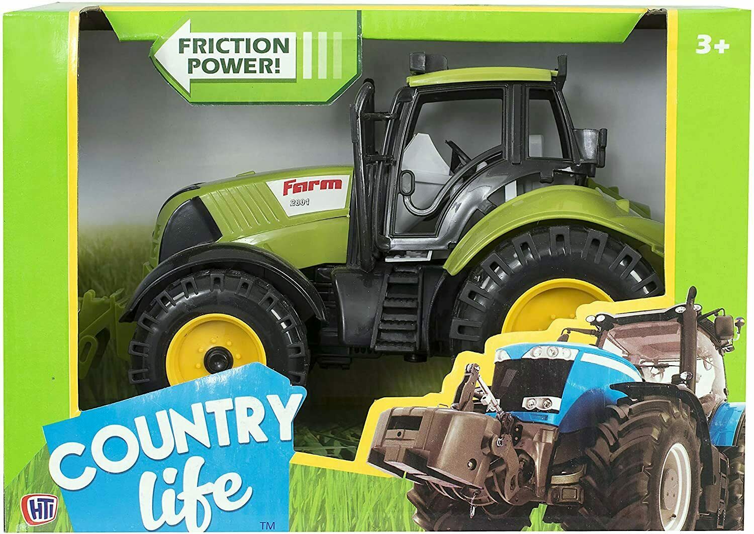 Teamsterz Large Friction Powered Farm Tractor Toy – Kids Farm Vehicle Play Toy Assorted Colours