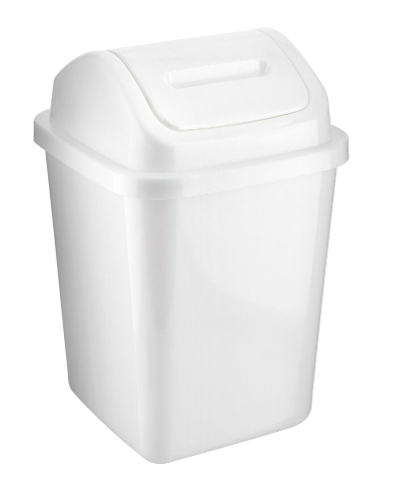 5L Plastic Swing Top Bin – Compact Waste Rubbish Bin for Kitchen, Bathroom, Office & Home