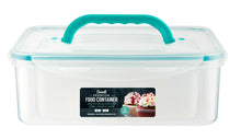 Load image into Gallery viewer, 2pk Plastic Food Storage Containers Airtight Clip Lock Lock Kitchen 4.5L + 2.4L
