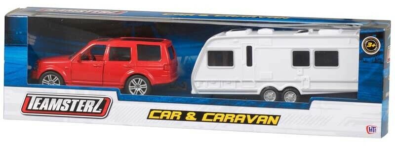 Teamsterz Car and Caravan Toy Diecast Car With Opening Doors Kids Children Gift