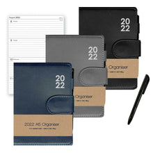 Load image into Gallery viewer, 2022 Premium A5 Organiser with Pen, Week to View Diary, A-Z Address Book
