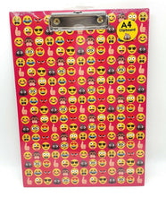 Load image into Gallery viewer, A4 CLIPBOARD FUNNY FACE EMOJI HANGING HOLE CLIP BOARD WRITING FILE FOLDER OFFICE
