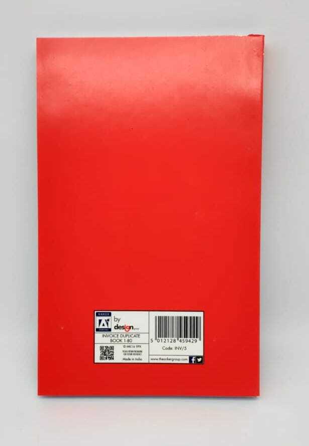 A5 Duplicate Invoice Book – 1–80 Numbered NCR Carbonless Receipt Book for Business, Office & Home Use