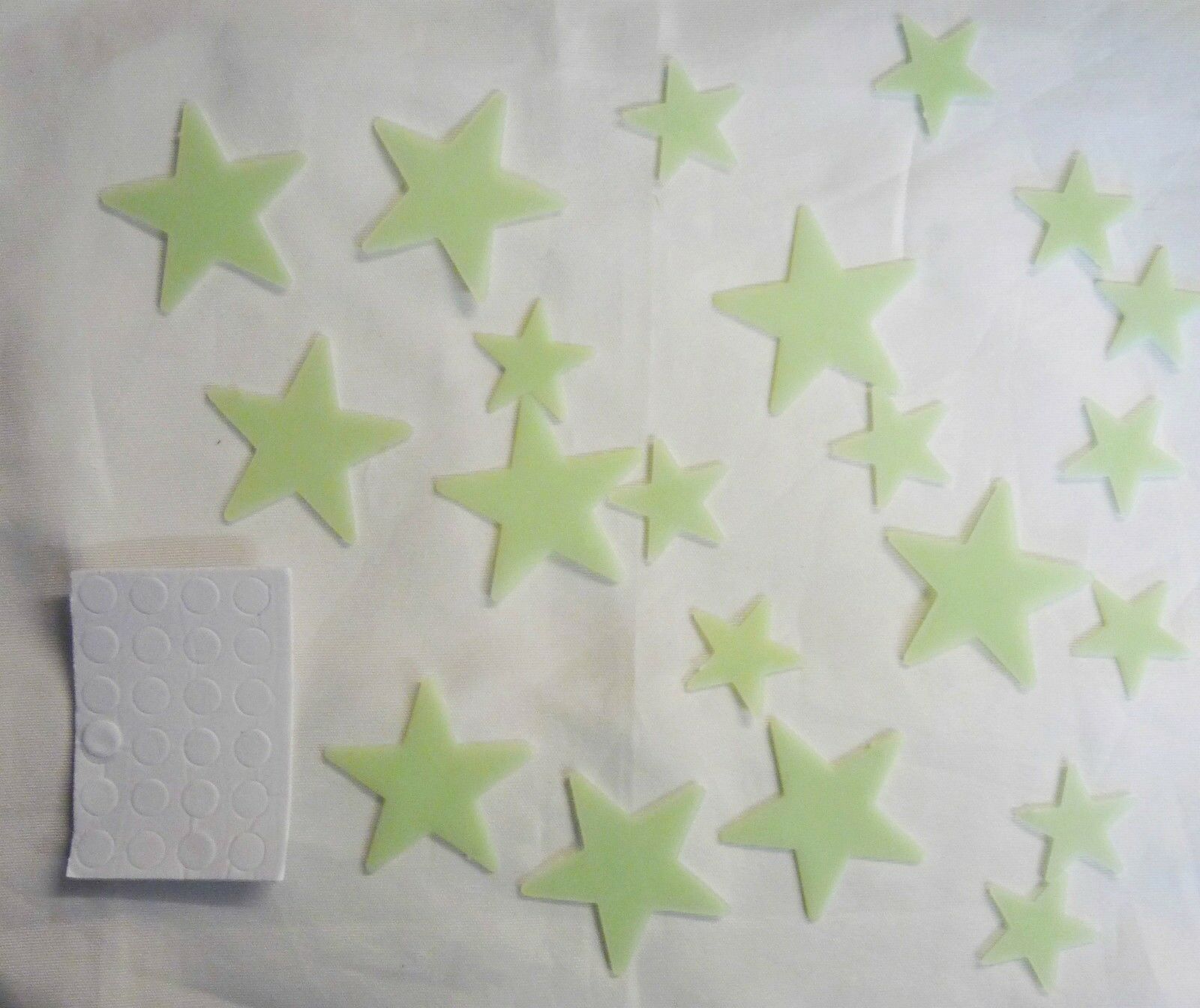 24 Piece Glow in the Dark Moon & Stars Wall Stickers – Kids Nursery Bedroom Ceiling Decor