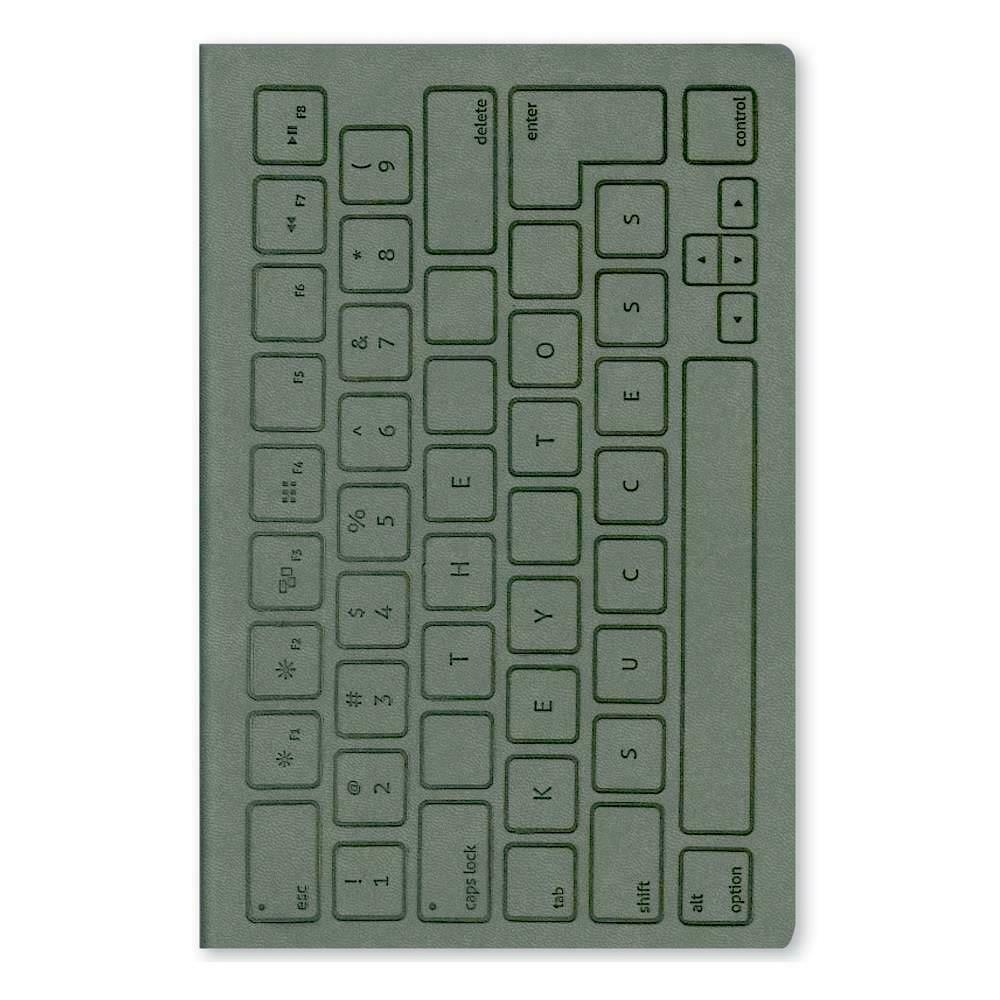 A5 Notebook – Key to Success Keyboard Design Soft Cover Journal, 160 Lined Pages