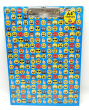 Load image into Gallery viewer, A4 CLIPBOARD FUNNY FACE EMOJI HANGING HOLE CLIP BOARD WRITING FILE FOLDER OFFICE
