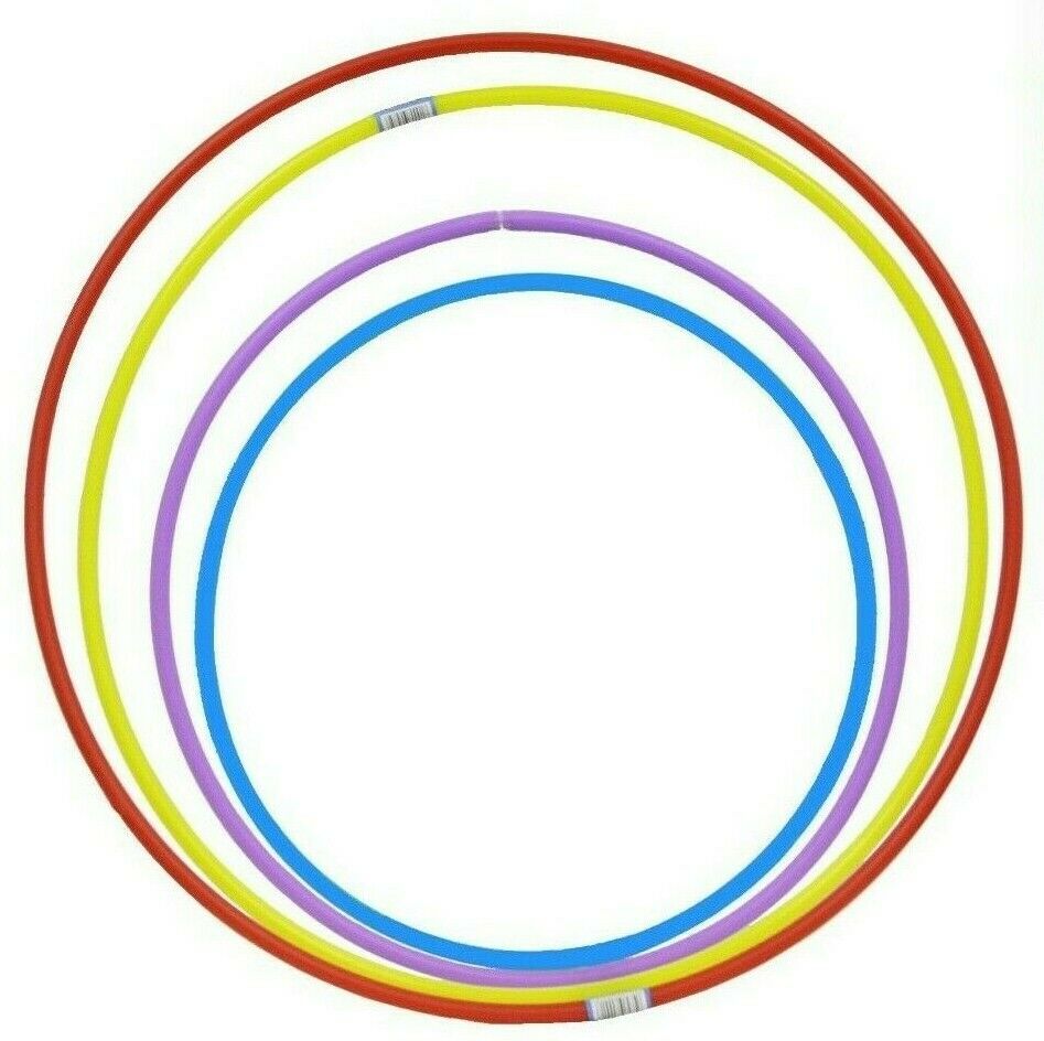 Solid Colour Hula Hoop Childrens Kids Adult Fitness Exercise Plastic Hoola Abs