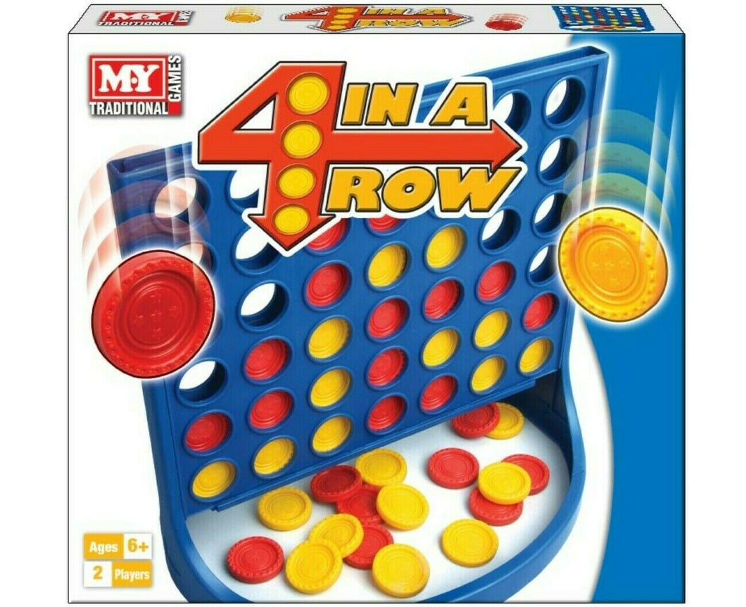 MY 4 In A Row Full Size Traditional Family Kids Board Game Children Fun Toy Gift