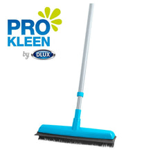 Load image into Gallery viewer, Rubber Broom Indoor Rubber Bristle Soft Sweeping Brush with Extending Handle UK
