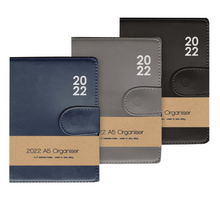 Load image into Gallery viewer, 2022 Premium A5 Organiser with Pen, Week to View Diary, A-Z Address Book
