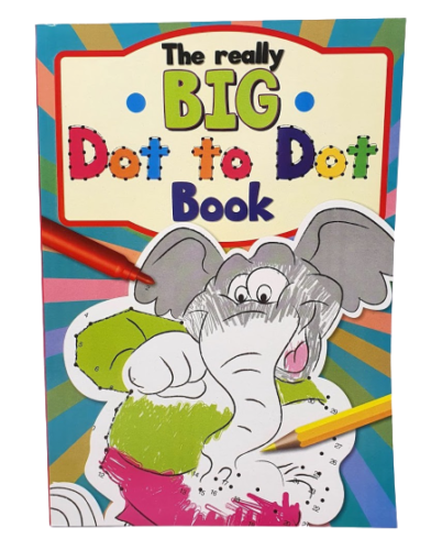 A4 Super Jumbo Children Dot To Dot Book Animals Fun Kids Activity Puzzle Book