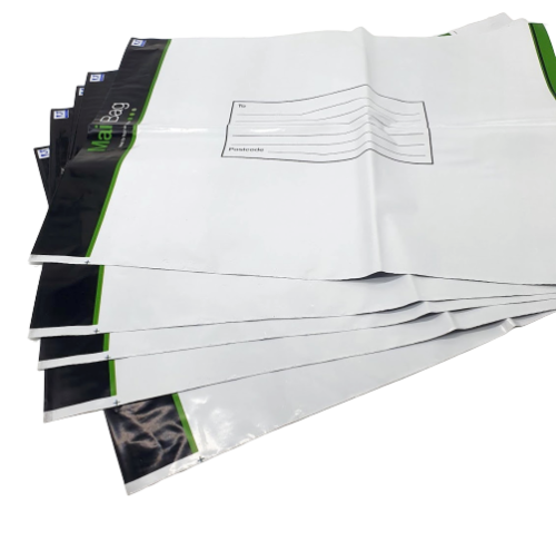 5 x Large Strong White Mailing Bags Weatherproof Peel & Seal - 335mm x 430mm