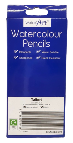 12 Watercolour Artist Pencils For Drawing Painting Sketching Art Water Colour