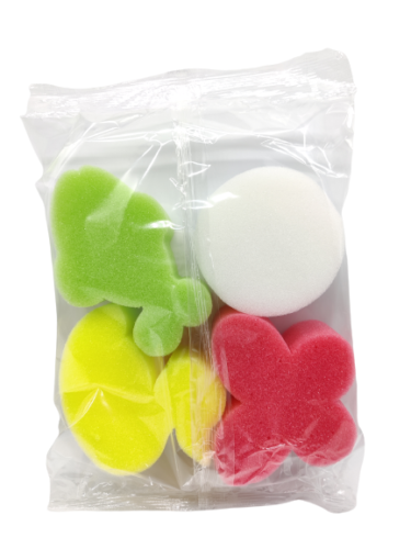 4 x Soft Gentle Baby Sponges For Bath Shower Body Infant Newborn Super Absorbent