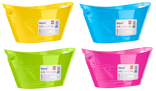 6.4L Plastic Ice Bucket Cooler Bowl Flex BBQ Summer Beach Party Drinks Beer Wine