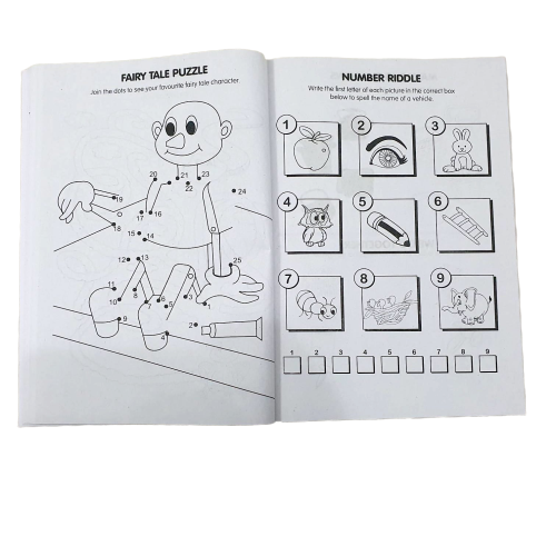 A4 Super Jumbo Kids Activity Book – 192 Pages of Animal Colouring, Puzzles & Educational Fun