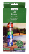 Load image into Gallery viewer, 10 Assorted Colour Oil Paints Set Artist Art Craft 12ml Painting Tubes Paint Kit
