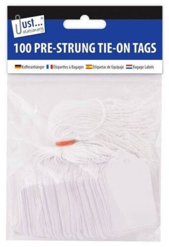 100 Small White Card Gift Name Tags Wrapping Xmas Christmas Birthday 3.6 x 5.3cm