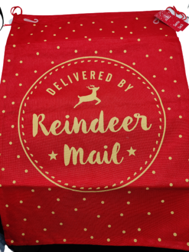 Large Christmas Hessian Santa Sack Vintage 100 x 70cm Gift Bag Xmas Present Bags