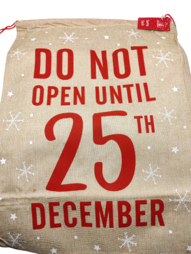 Large Christmas Hessian Santa Sack Vintage 100 x 70cm Gift Bag Xmas Present Bags