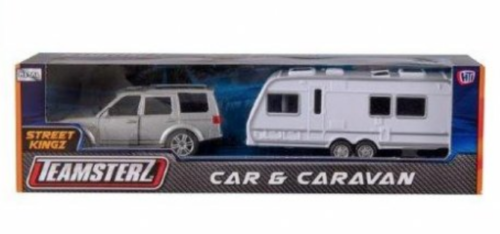 Teamsterz Car and Caravan Toy Diecast Car With Opening Doors Kids Children Gift