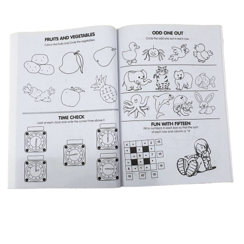 A4 Super Jumbo Kids Activity Book – 192 Pages of Animal Colouring, Puzzles & Educational Fun
