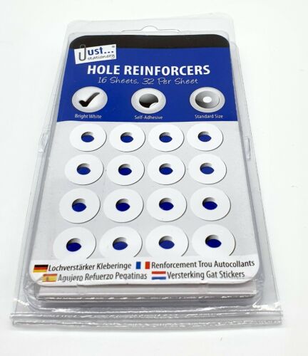 White Hole Page Filing Reinforcers Self Adhesive Stickers Home Office 500+