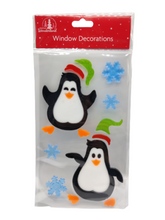 Load image into Gallery viewer, Christmas Window Stickers Xmas Santa Removable Gel Decals Wall Home Shop Decor
