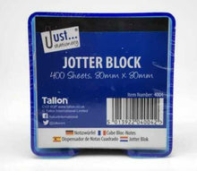 Load image into Gallery viewer, 2 x 400 LOOSE SHEETS MEMO BLOCK PAPERS NOTE OFFICE JOTTER IN PLASTIC CUBE HOLDER
