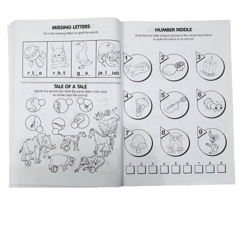 A4 Super Jumbo Kids Activity Book – 192 Pages of Animal Colouring, Puzzles & Educational Fun