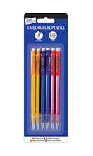 Load image into Gallery viewer, 6 Pack Mechanical Pencils with Erasers 0.7mm Lead HB Propelling

