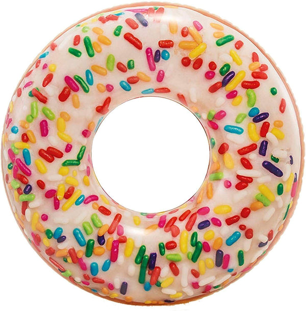 Inflatable Donut Swim Ring Tube Pool Float Lounger Swimming Party Toys 114cm