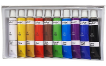 Load image into Gallery viewer, 10 Assorted Colour Oil Paints Set Artist Art Craft 12ml Painting Tubes Paint Kit
